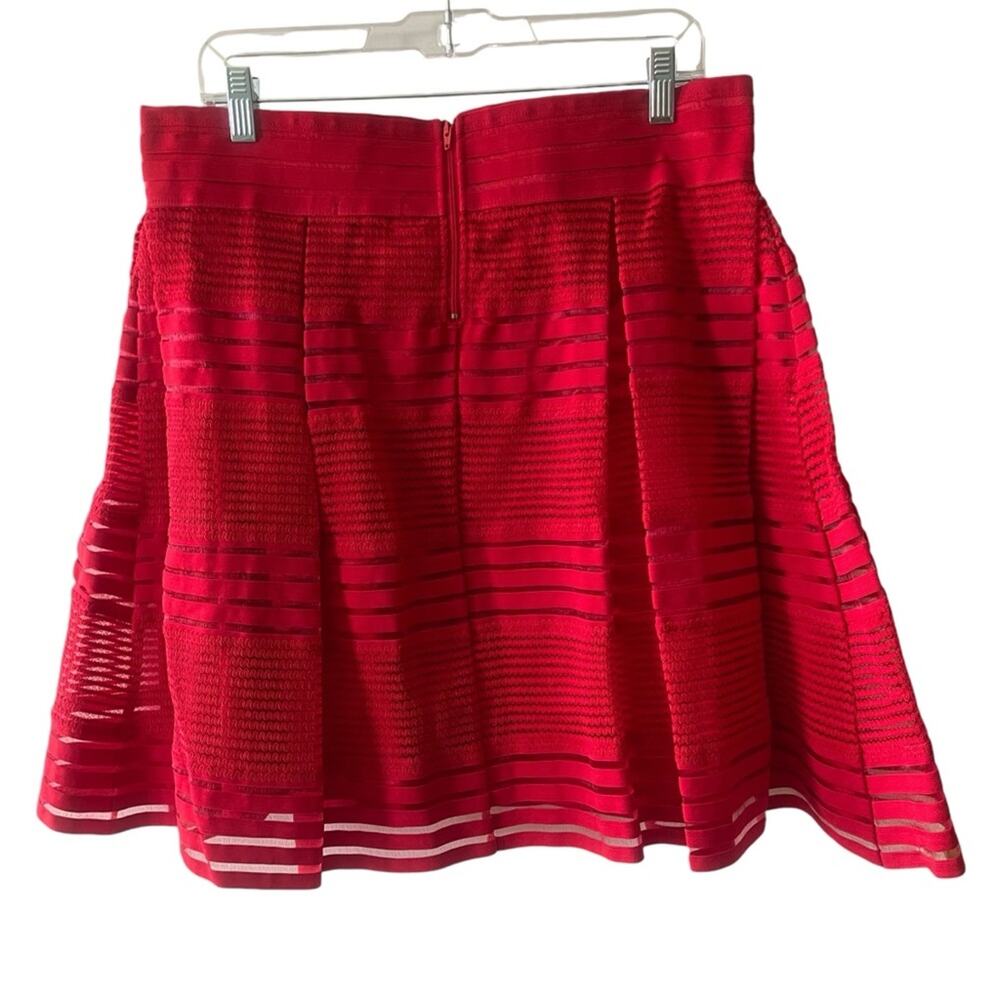 Torrid Pleated Striped Mesh Elastic A Line Skirt … - image 4